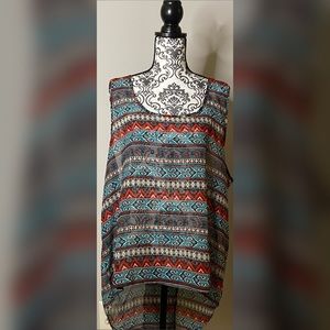 Aztec Sheer open-back tank